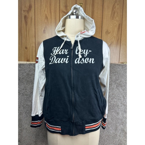 Harley Davidson‎ Full Zip Embroidered Hoodie-Plus Size 1W (Women's 18-20) - Picture 1 of 9